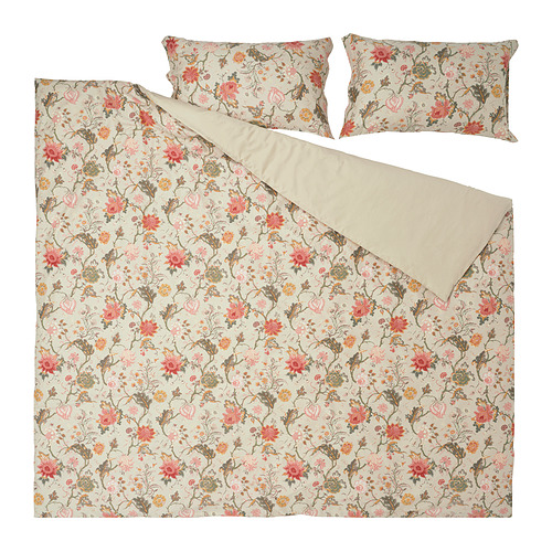 NÄSSELKLOCKA duvet cover and 2 pillowcases
