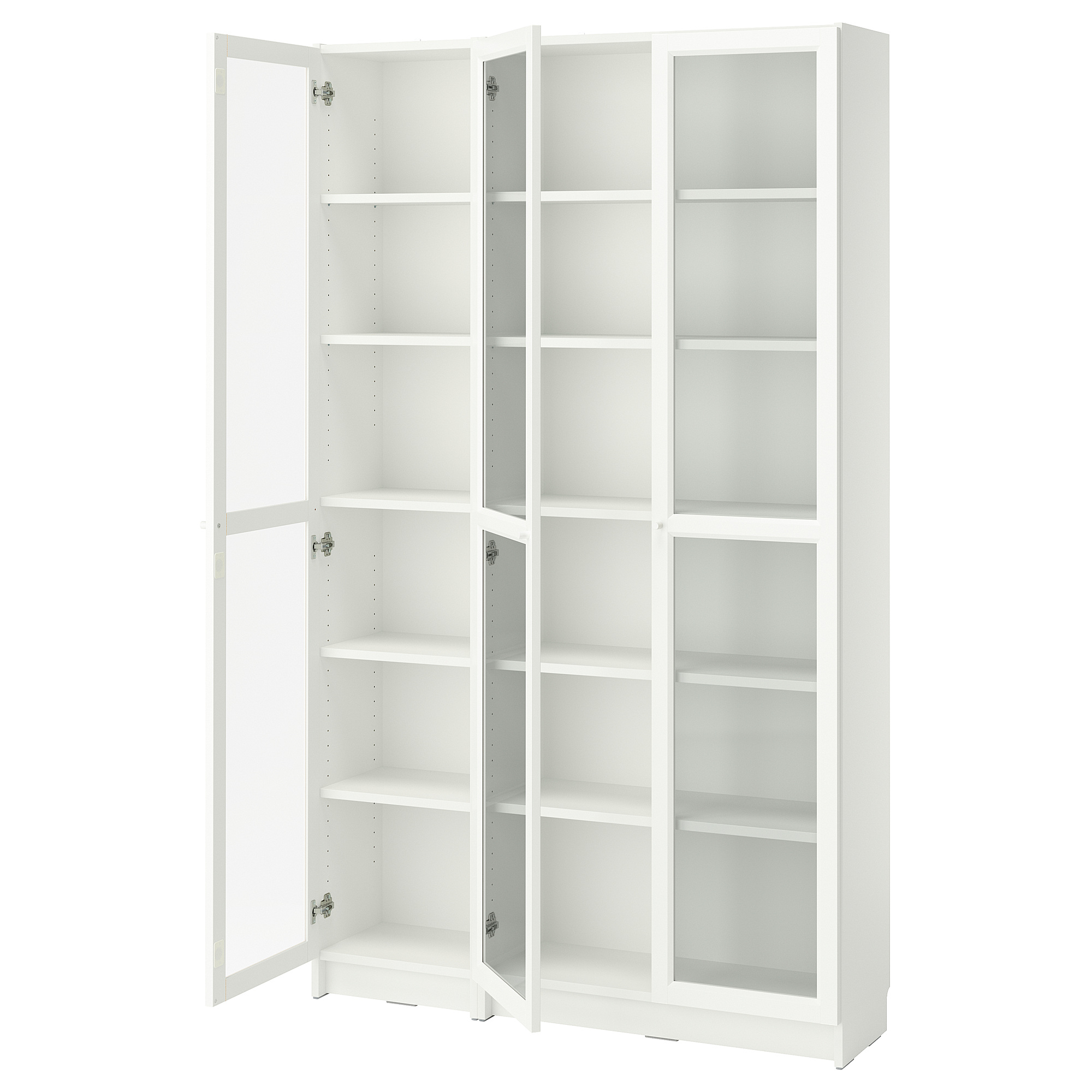 BILLY/OXBERG bookcase with glass-doors