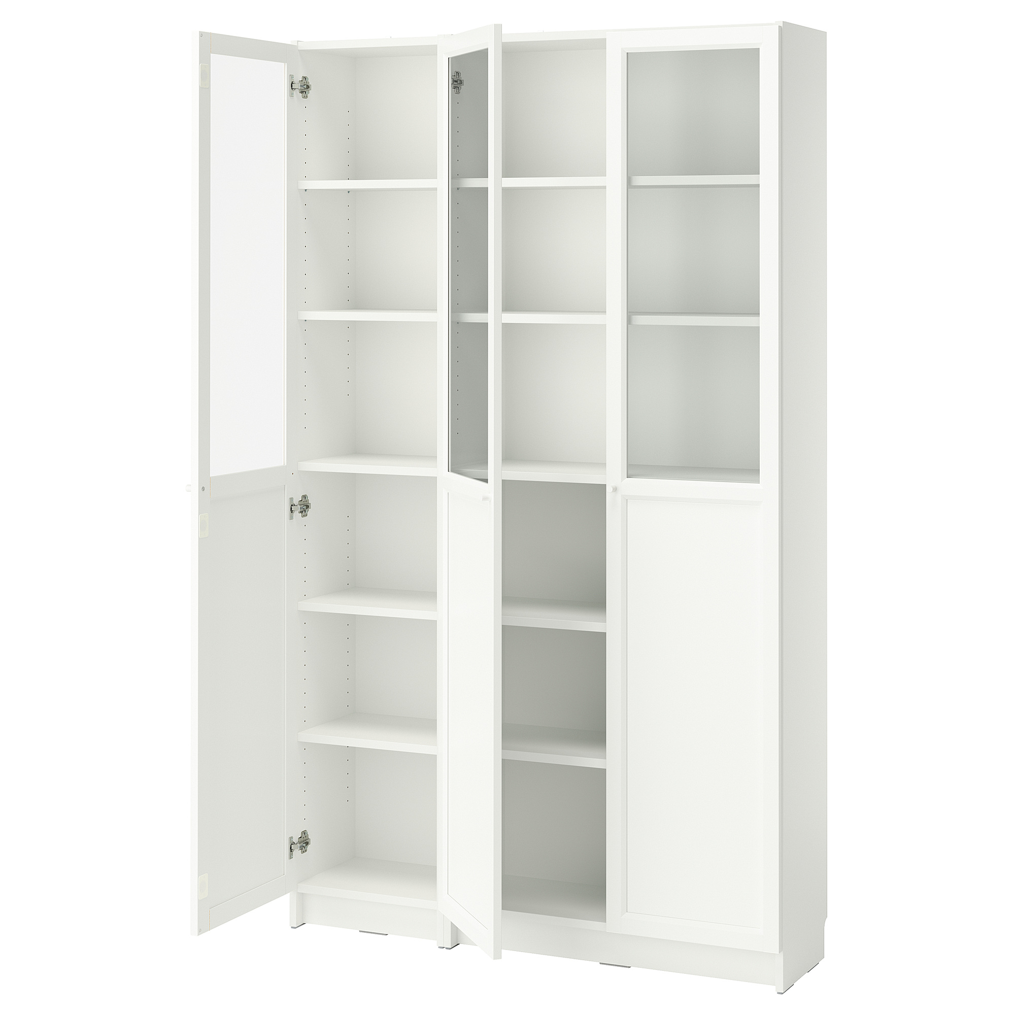 BILLY/OXBERG bookcase with panel/glass doors