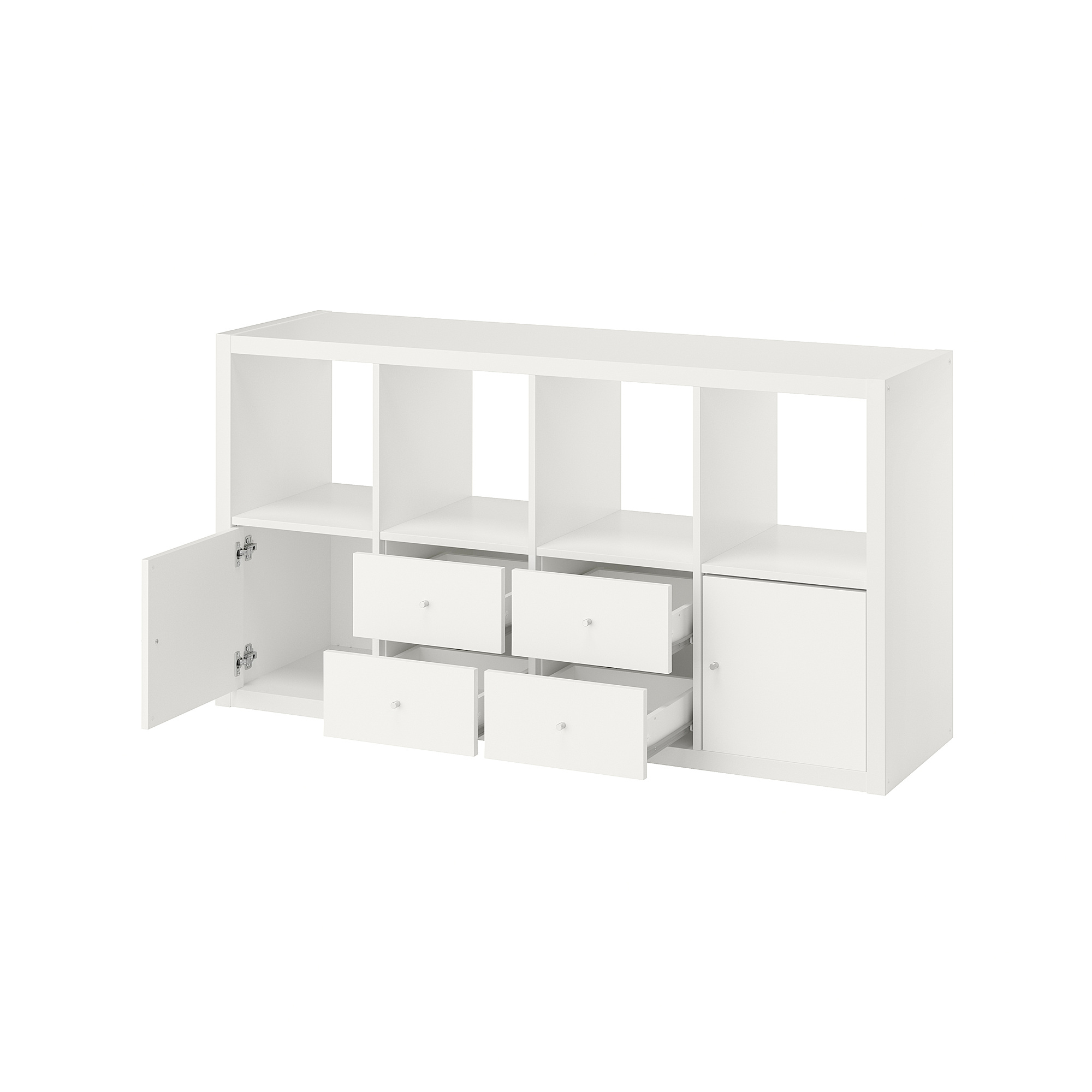 KALLAX shelving unit with 4 inserts