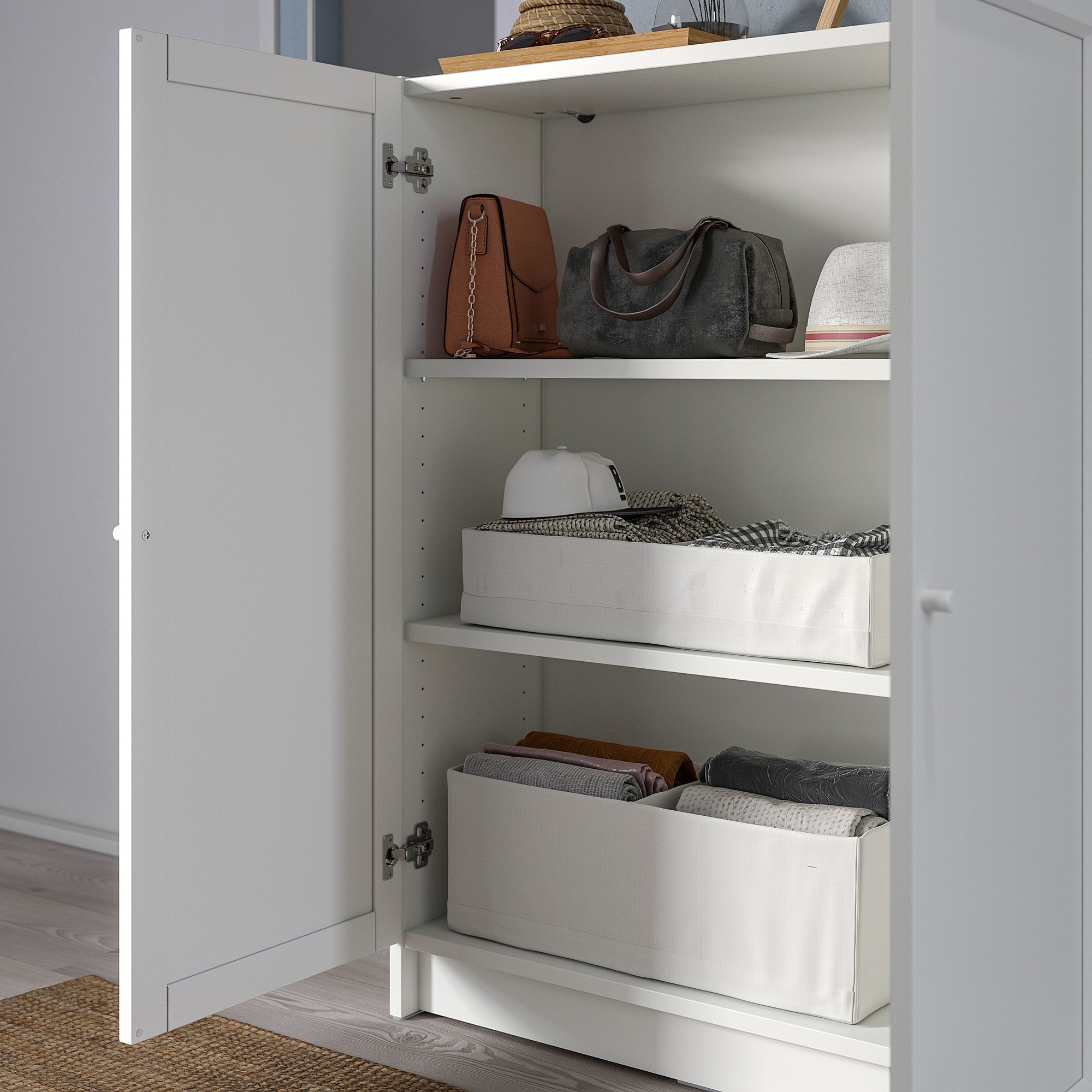 BILLY/OXBERG bookcase with doors