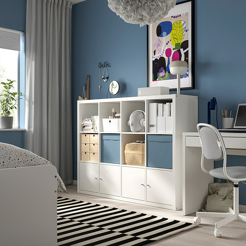 KALLAX shelving unit with 4 inserts