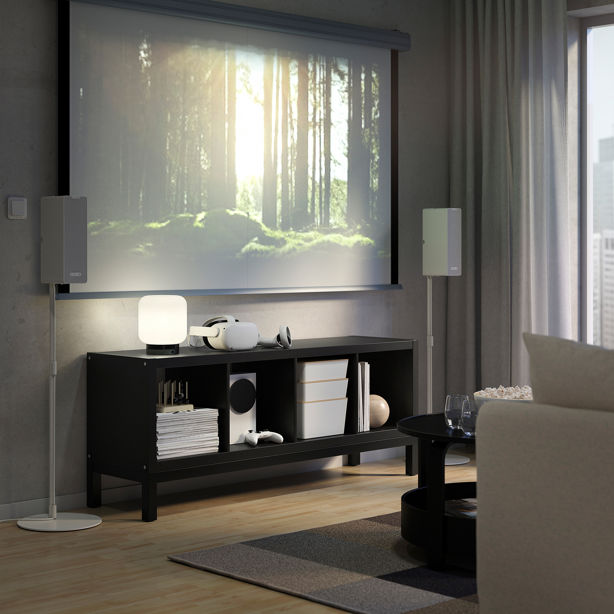 KALLAX shelving unit with underframe