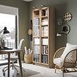 BILLY/OXBERG bookcase with glass doors
