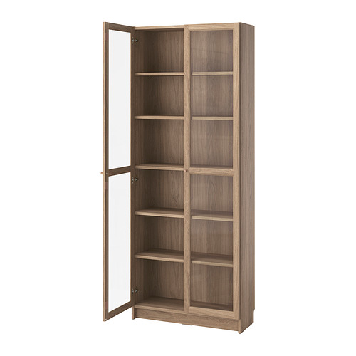 BILLY/OXBERG bookcase with glass doors