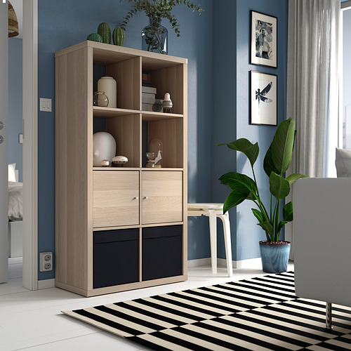 KALLAX shelving unit with doors
