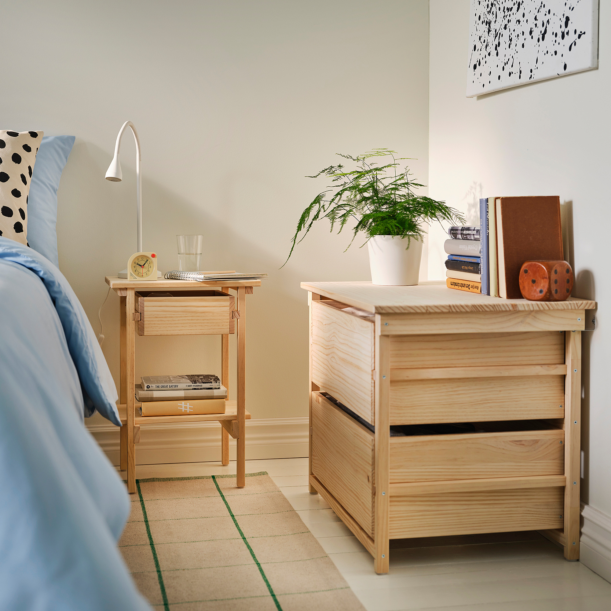 KRONÖREN bedroom furniture, set of 3