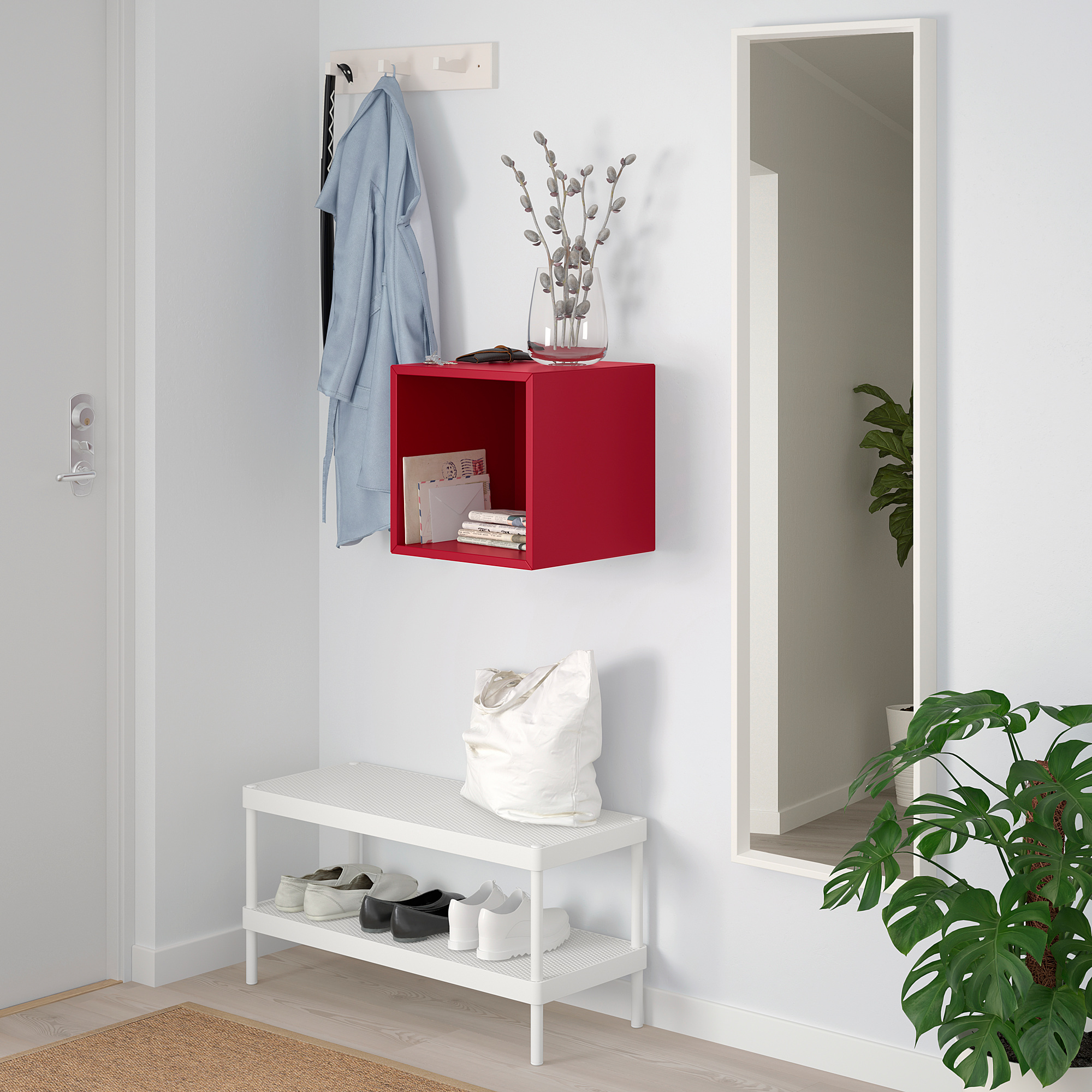 Eket Wall Mounted Shelving Unit Red Ikea Hong Kong