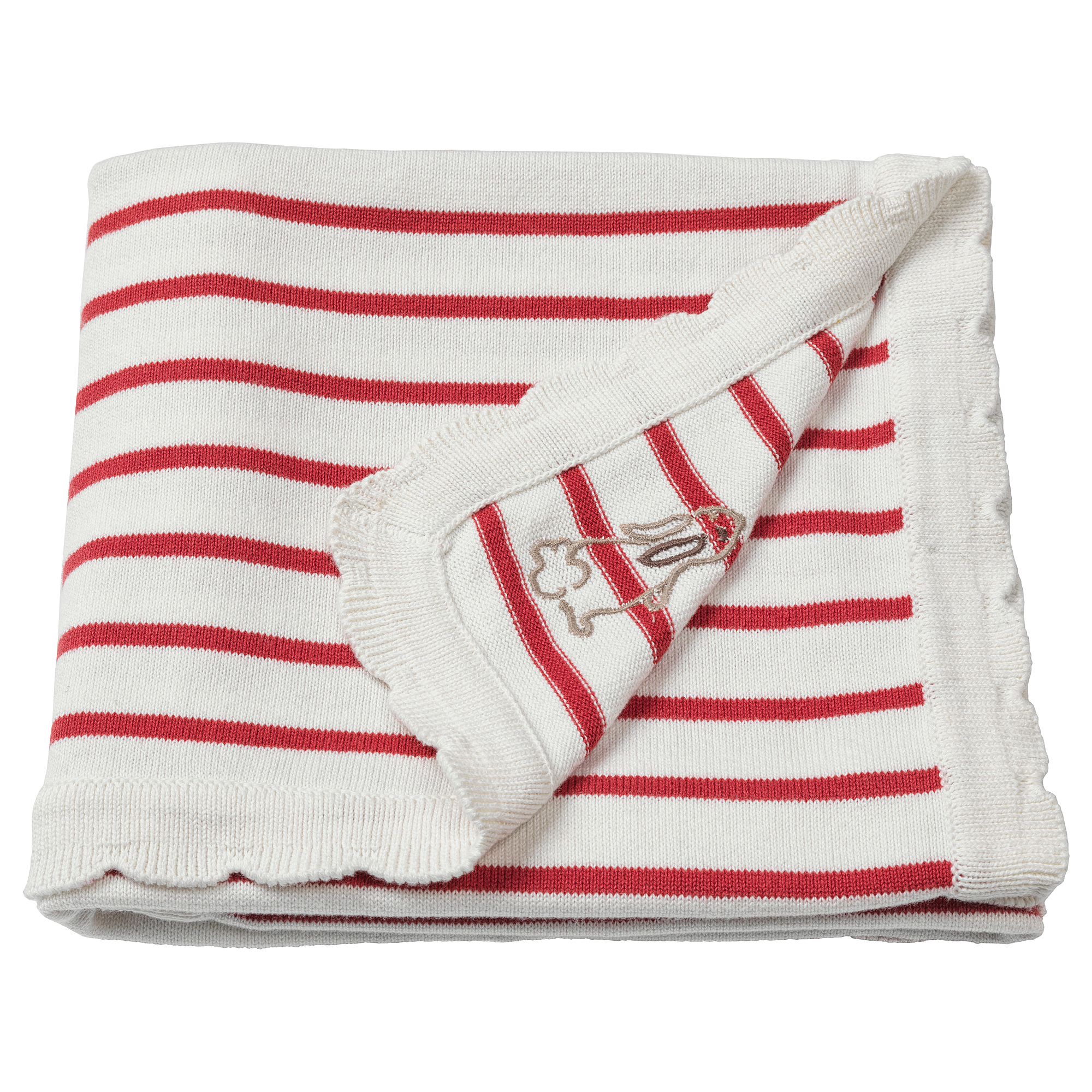 RÖDHAKE blanket, striped/white/red IKEA Hong Kong and Macau