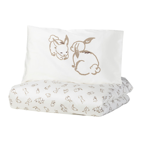 RÖDHAKE duvet cover 1 pillowcase for cot