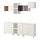EKET - cabinet combination with legs, white white stained oak effect/light grey/dark grey | IKEA Hong Kong and Macau - PE784679_S1