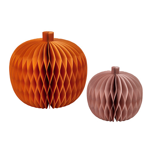 HÖSTAGILLE - 裝飾品，2件套裝, 紙 南瓜 | IKEA 香港及澳門 - E1011350_S4