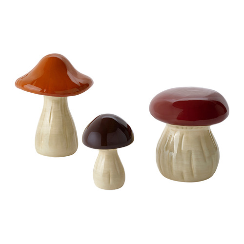 HÖSTAGILLE - 裝飾品，3件套裝, 蘑菇 | IKEA 香港及澳門 - E1011351_S4