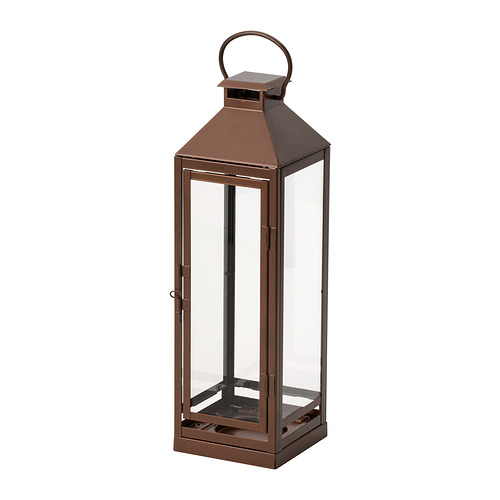 HÖSTAGILLE lantern for pillar candle, in/out