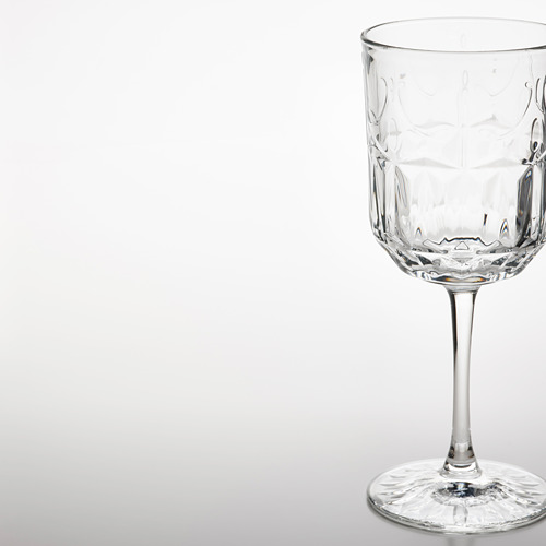 SÄLLSKAPLIG 酒杯, 透明玻璃/圖案, 27 cl
