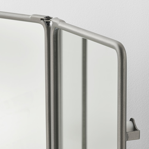 SYNNERBY tri-fold mirror, 90x48 cm, grey