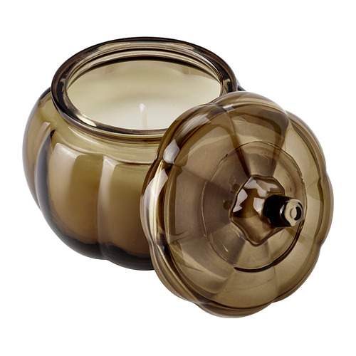 HÖSTAGILLE scented candle in glass
