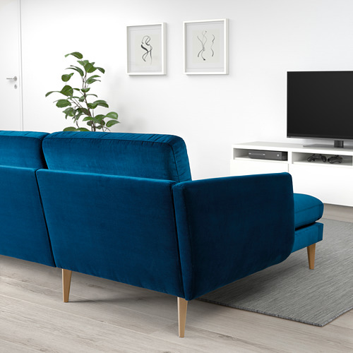 SMEDSTORP 4-seat sofa with chaise longue