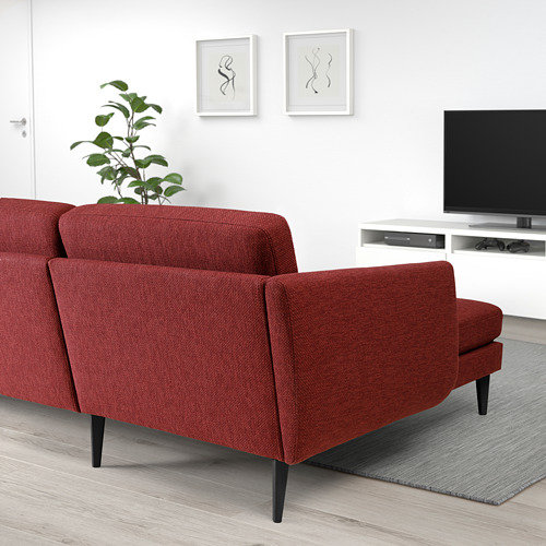 SMEDSTORP 4-seat sofa with chaise longue