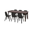 ODGER/STRANDTORP table and 6 chairs