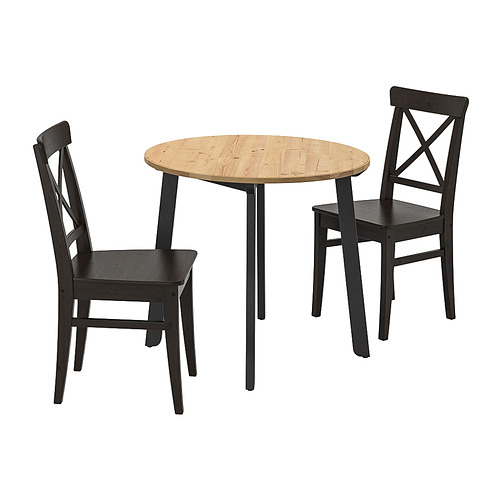 INGOLF/GAMLARED table and 2 chairs