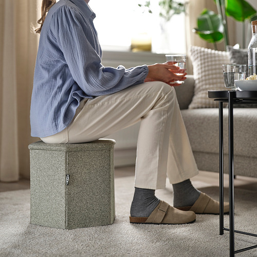 KJUGE pouffe with storage