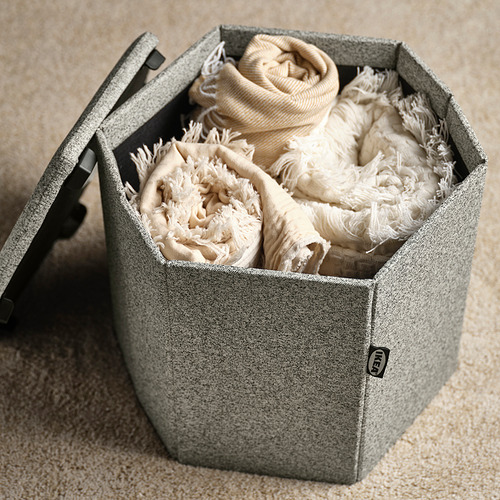 KJUGE pouffe with storage