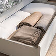 FÅGELFJÄLLET bed frame with 2 storage boxes