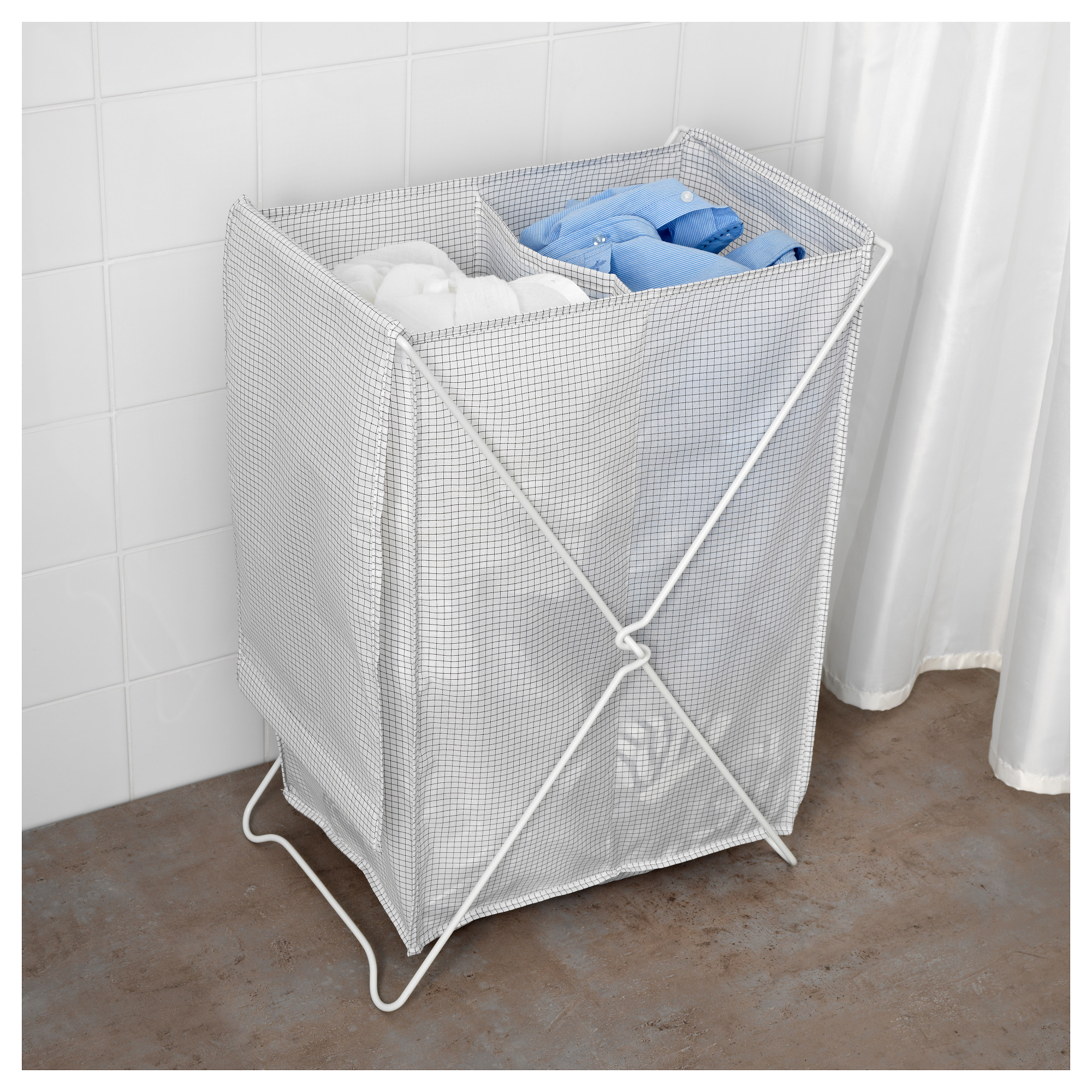 TORKIS - laundry basket, white/grey | IKEA Hong Kong and Macau