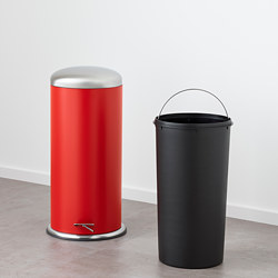 MJÖSA - 腳踏式垃圾桶, 68x Ø33 cm, 30 升, 深灰色 | IKEA 香港及澳門 - PE728005_S3