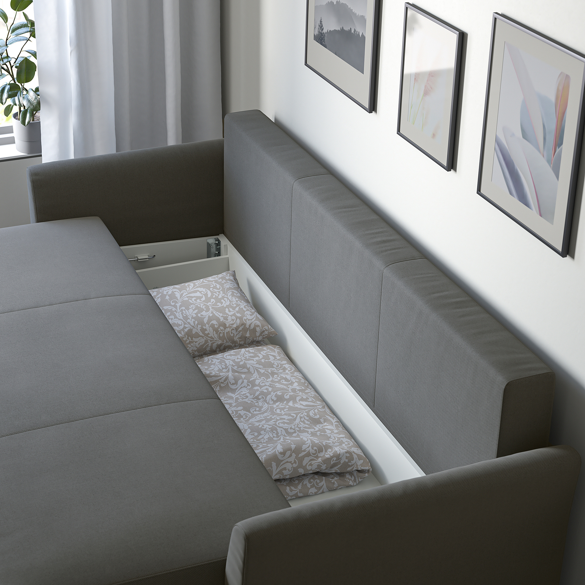 HOLMSUND 3-seat sofa bed