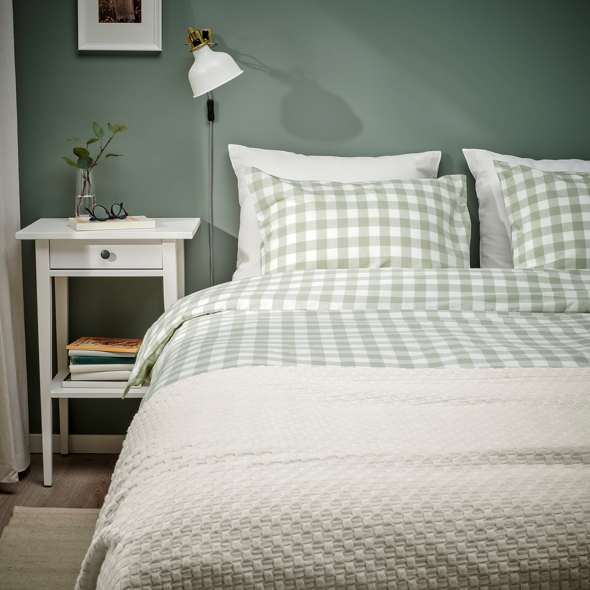 EKTANDVINGE duvet cover and pillowcase