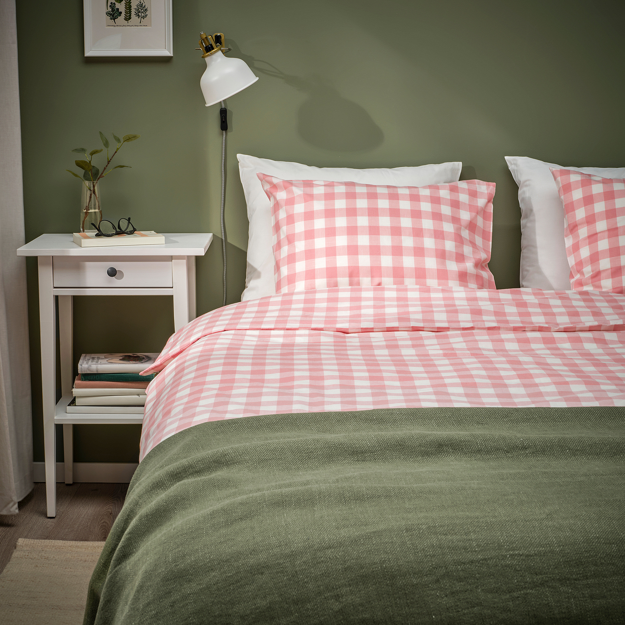 EKTANDVINGE duvet cover and pillowcase