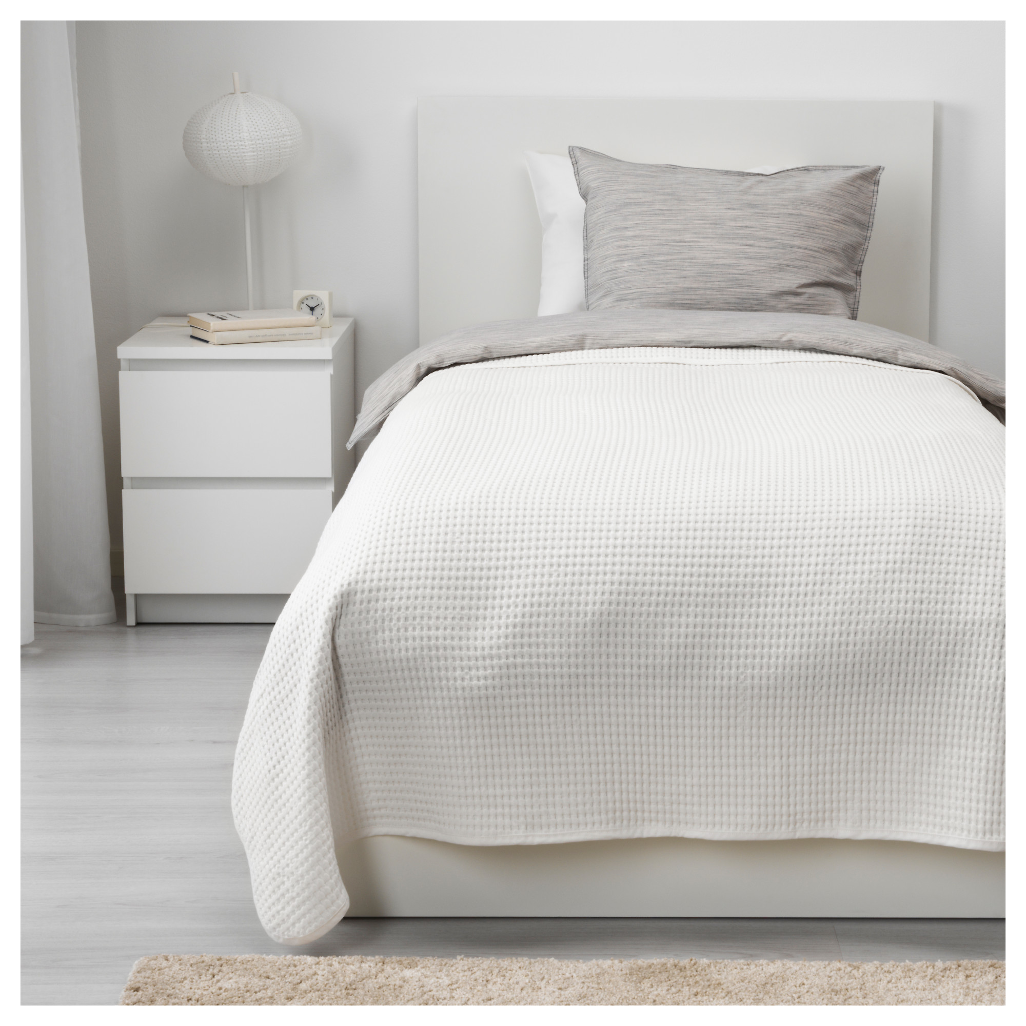 VÅRELD bedspread, white IKEA Hong Kong and Macau