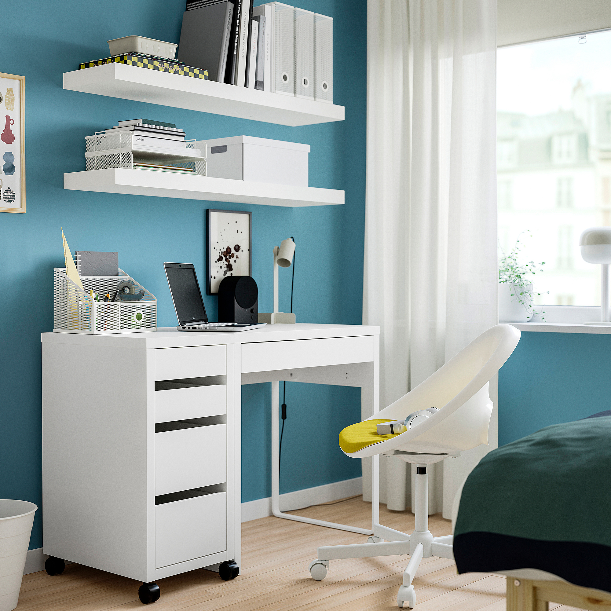 MICKE drawer unit on castors
