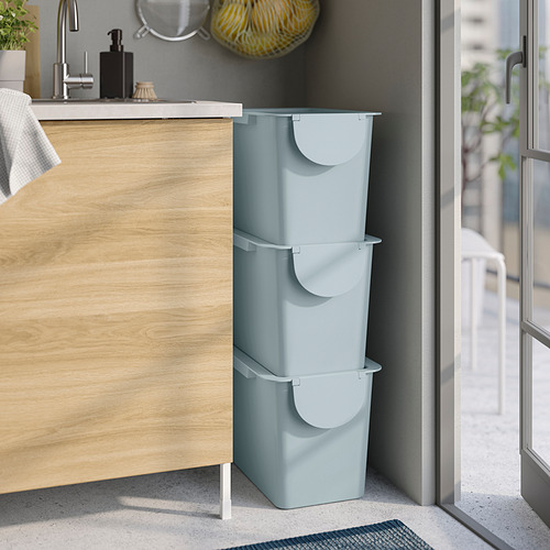TRÖSKNING bin with lid