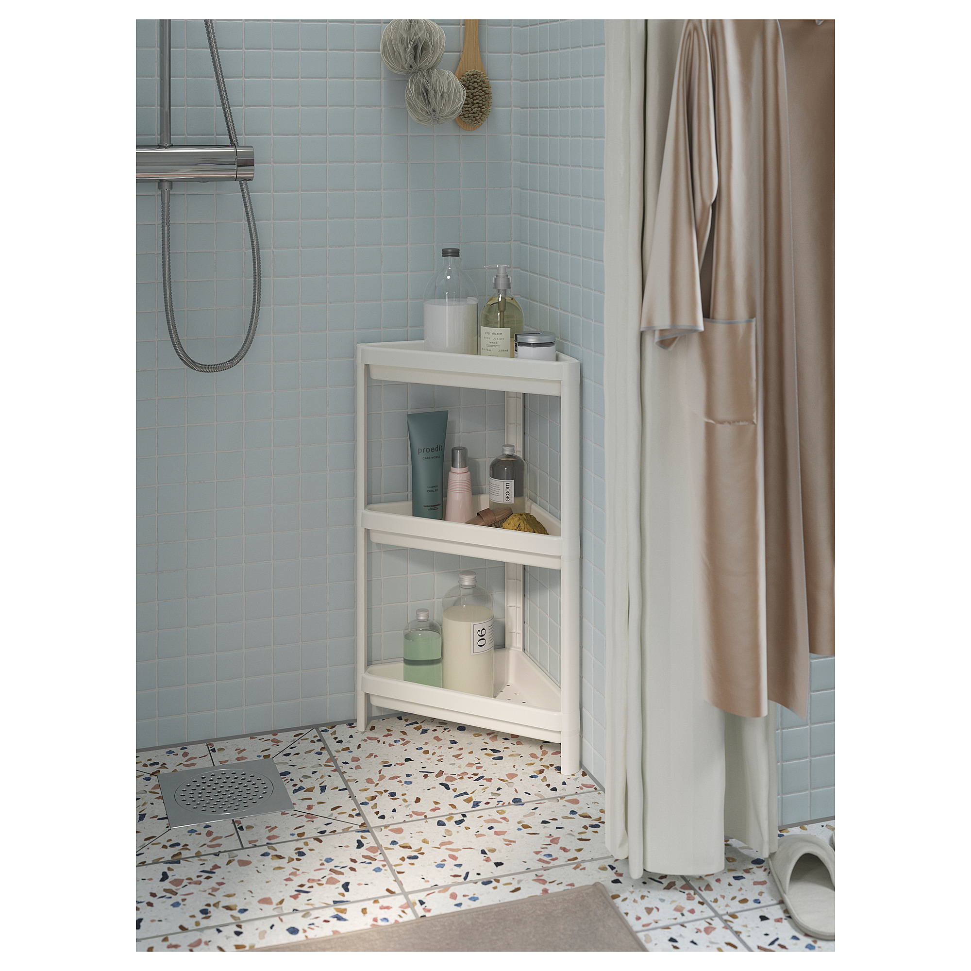 VESKEN corner shelf unit