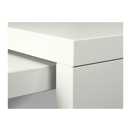 MALM desk with pull-out panel