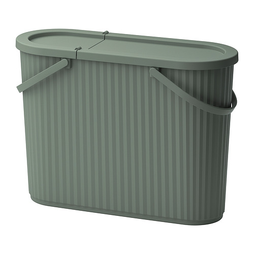 DAMMÄNG bin with lid