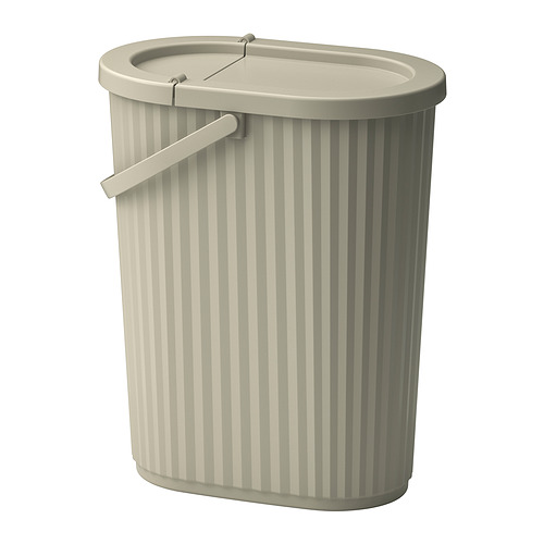 DAMMÄNG bin with lid