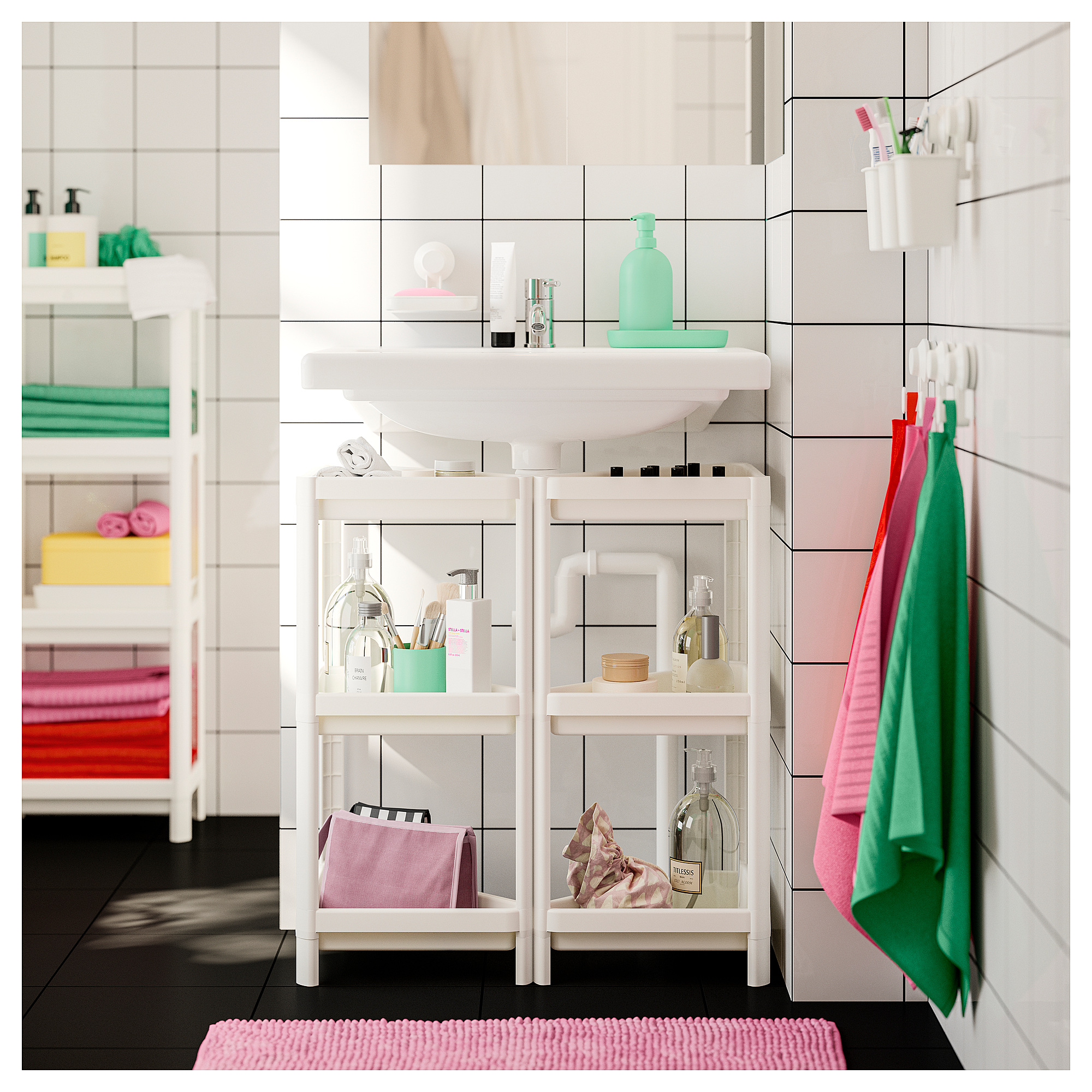 VESKEN corner shelf unit