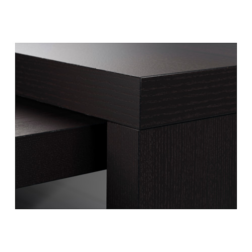 MALM desk with pull-out panel