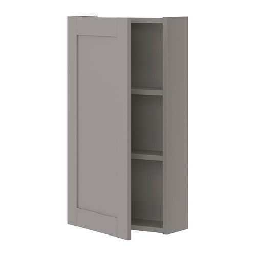 ENHET wall cb w 2 shlvs/door