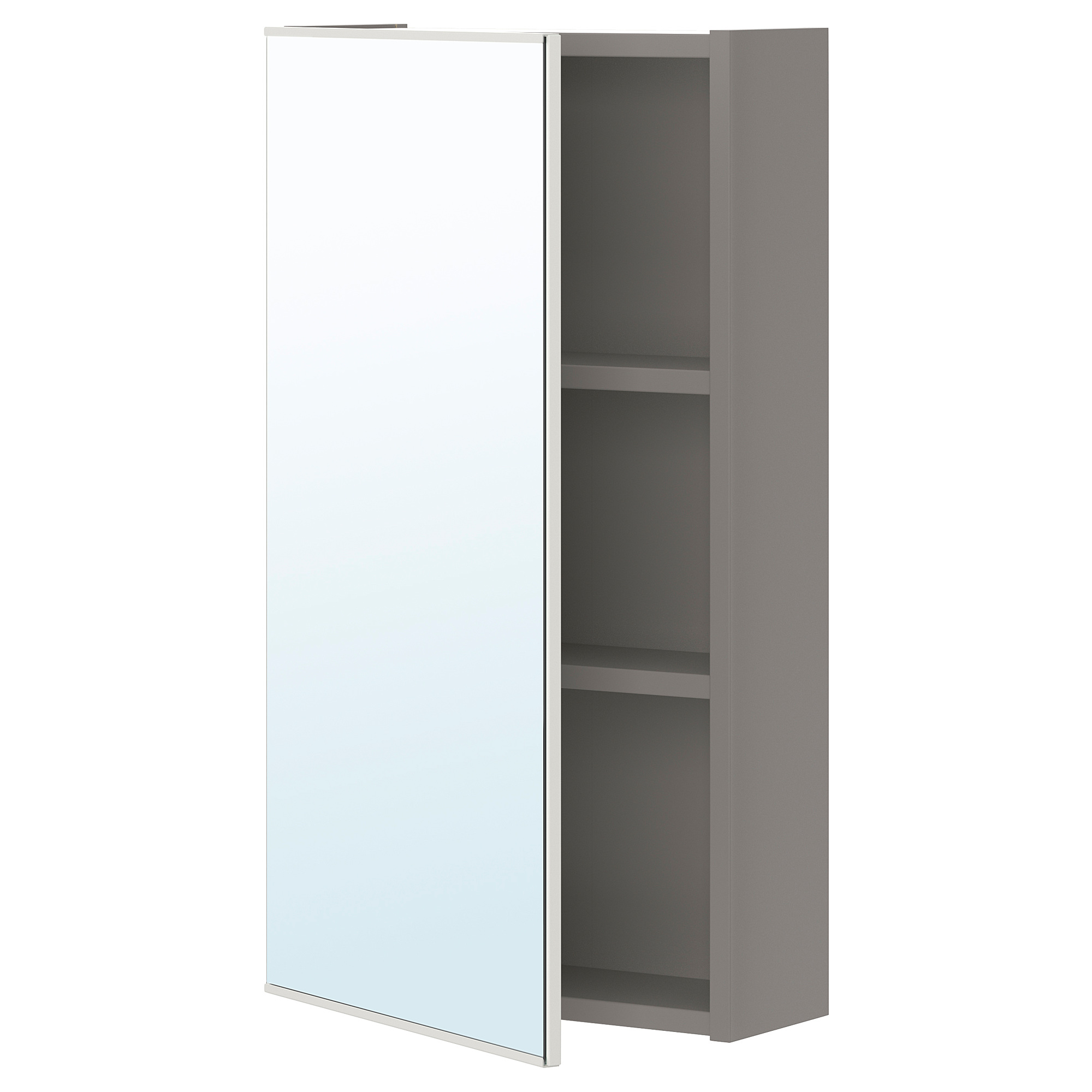 ENHET - 單門鏡櫃, 灰色, 40x17x75 厘米| IKEA 香港及澳門