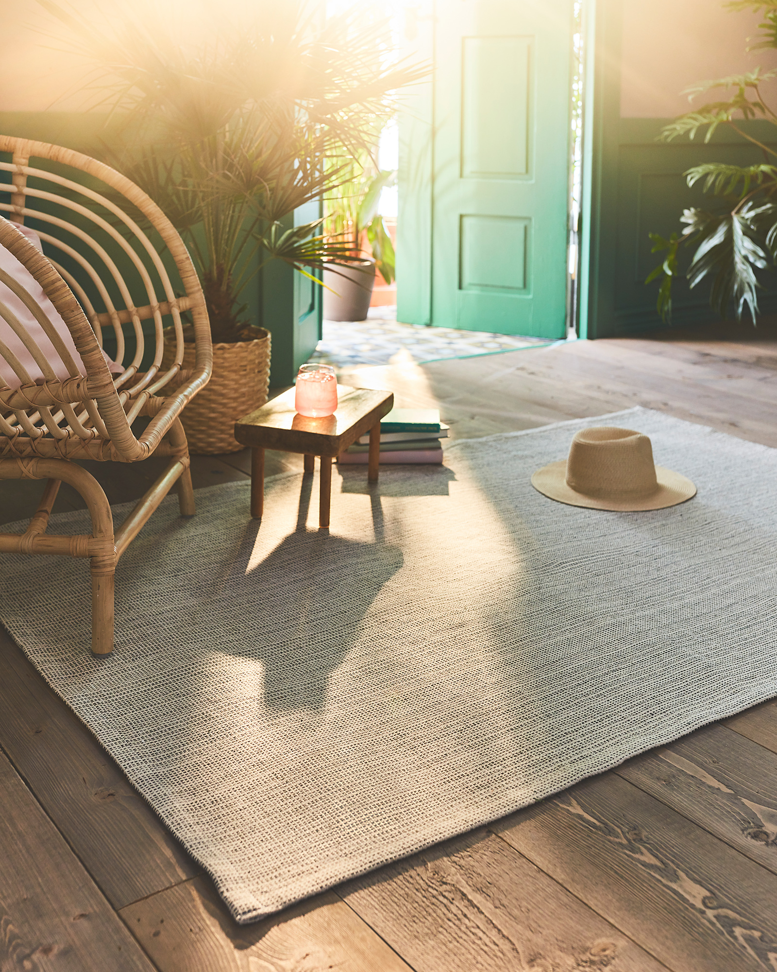 TIPHEDE rug, flatwoven