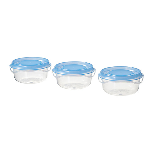 PRUTA - food container, transparent/blue, 70 ml | IKEA Hong Kong and Macau - PE785021_S4