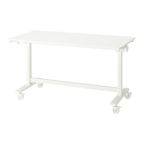 MITTZON foldable table with castors