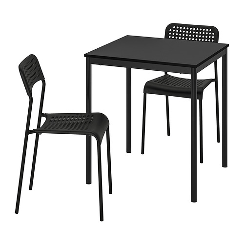 ADDE/SANDSBERG table and 2 chairs