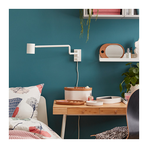 SAXBORGA storage box with mirror lid