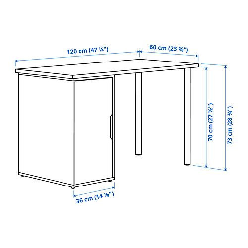 ALEX/LAGKAPTEN desk